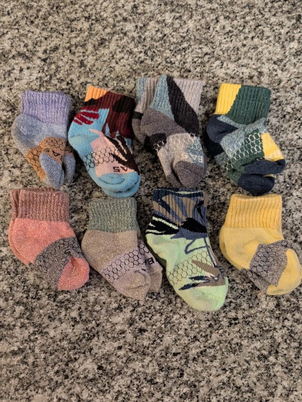 Bombas Assorted Multicolor Baby Socks - 8 Pairs